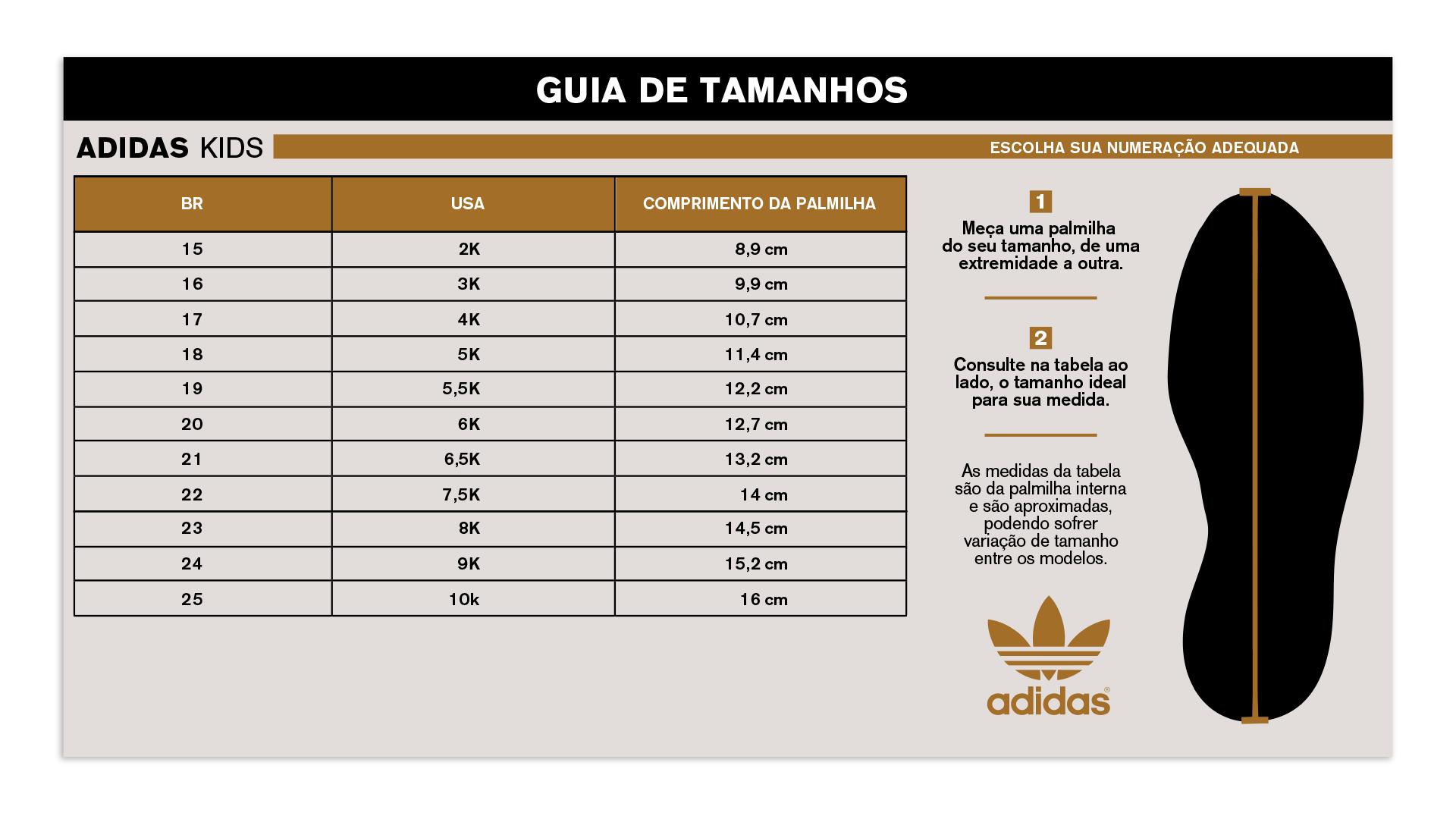 Adidas Superstar Tabela De Medidas Adidas Infantil Tênis Adidas